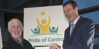 Johnny honoured at national Centra awards ceremony
