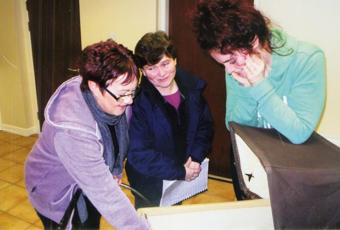 Colette Sheehan, Margaret McCarthy and Sarah Cremin pictured during rehersals.
