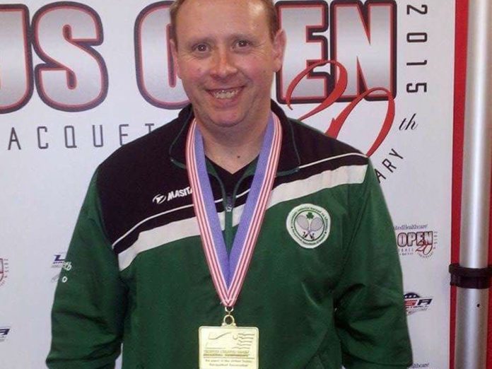 Proud US Open Racquetball Champion - Noel O'Callaghan.
