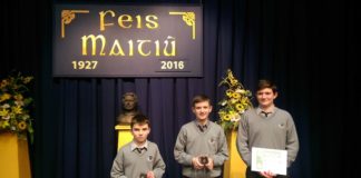One, two, three for St Colman’s students