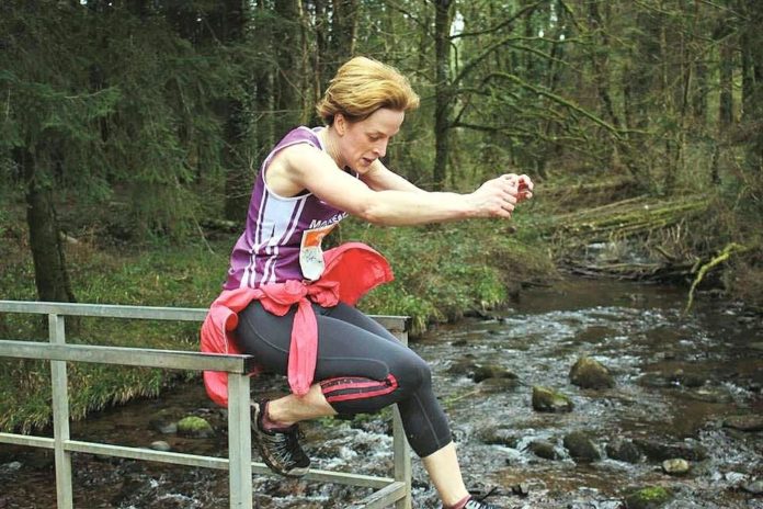 Marie O'Shea in action in the MMRA Sunday League race.