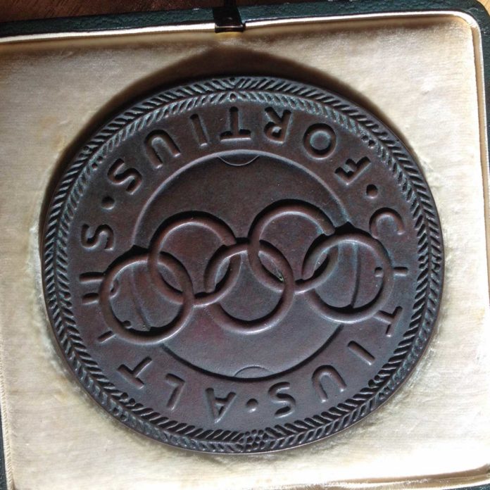 The medal presented to J J Keane in 1930.