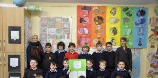 Primary students set out their own proclamation