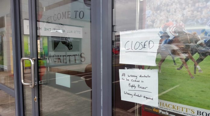 Fermoy bookmakers among 18 closures nationwide