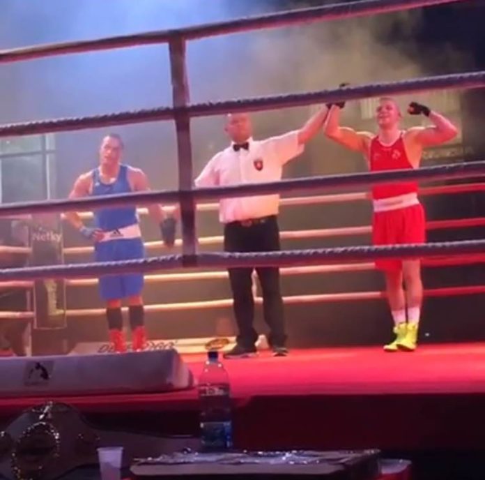 Vladimir acknowledges his win in Slovakia.