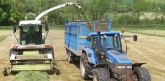 Silage 2016 harvesting Ballyduff Upper, Co Waterford (2/2)