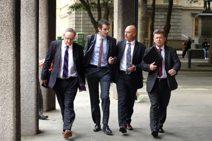 001-Arriving-to-the-Beef-Forum-Kevin-Kinsella,-IFA-Director-of-Livestock,-IFA-President-Joe-Healy,-Angus-Woods,-IFA-Livestock-Chairman-and-Bryan-Barry-IFA-Acting-General-Secretary