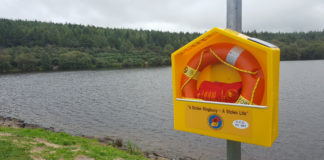 Tracking devices attached to ringbuoys at Knockananig Reservoir