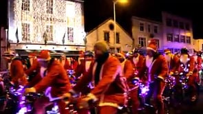 Amazing turnout for the Cork Santa Cycle