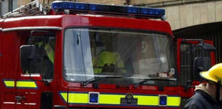 Emergency services attend scene of traffic incident on M8