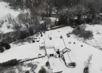 Fermoy From The Air – Snowfall 2018