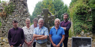 Genealogy hunt leads English visitors to damaged Kilgullane graveyard