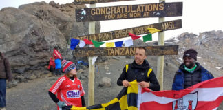 Aisling Creed reached the summit with her dad by her side