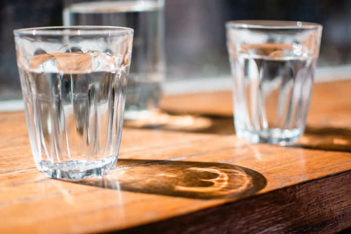 Water Glass Drinking Water Web Stock