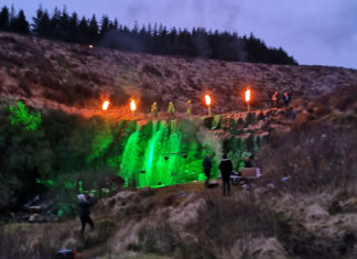 Araglin landmark illuminated for St Patrick’s night