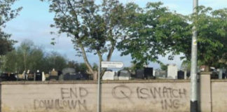 Graveyard graffiti strongly condemned