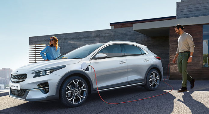 Kia e-Niro Car with Cable-web