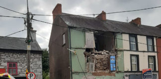 Derelict building collapses onto Upper Cork Street