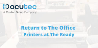 Return to the office – printers at the ready