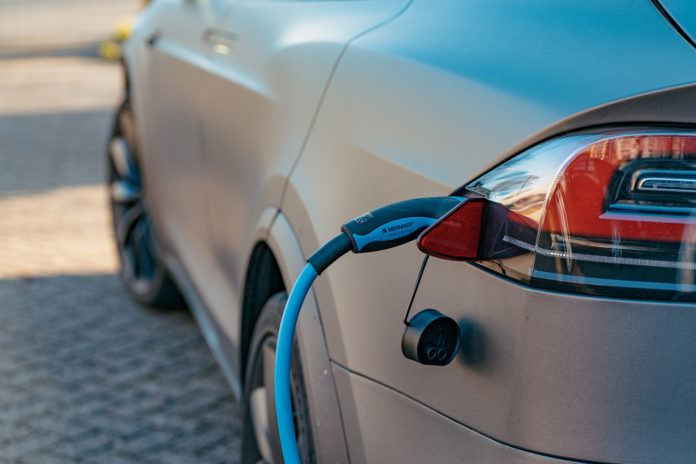 Electric Vehicle Charging Web Stock