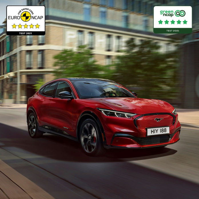 All-Electric Ford Mustang Mach-E Achieves a Perfect 5-star for B