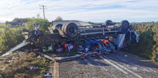 Overturned truck outside Kildorrery: ‘A fatality waiting to happen’