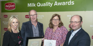 Twomey’s awarded best quality milk in the Mitchelstown region in Dairygold annual awards