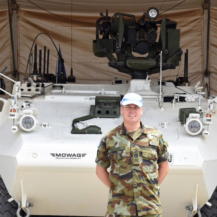 Squadron Sgt Trevor McGahern from Fermoy, Co. Cork.