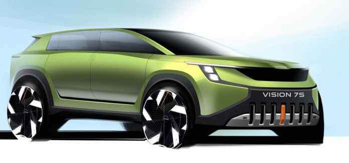 Exterior Sketches SKODA VISION 7S (1)