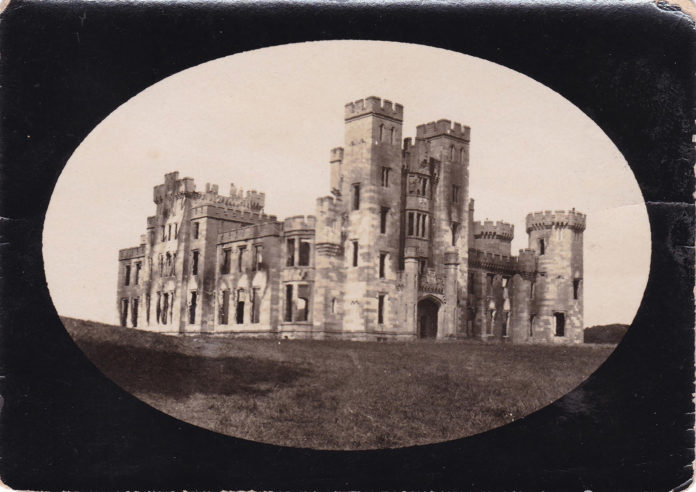 Mitchelstown Castle, looted and burned on 12th August, 1922.