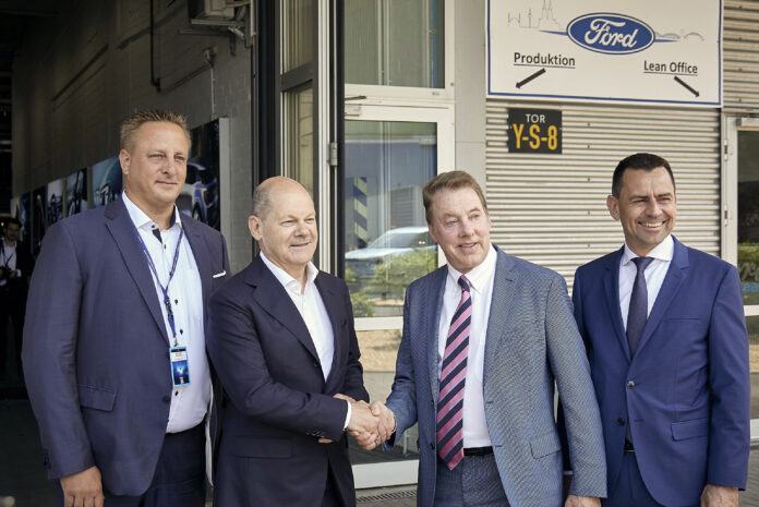 Bill Ford and German Chancellor Olaf Scholz Officially Open Colo
