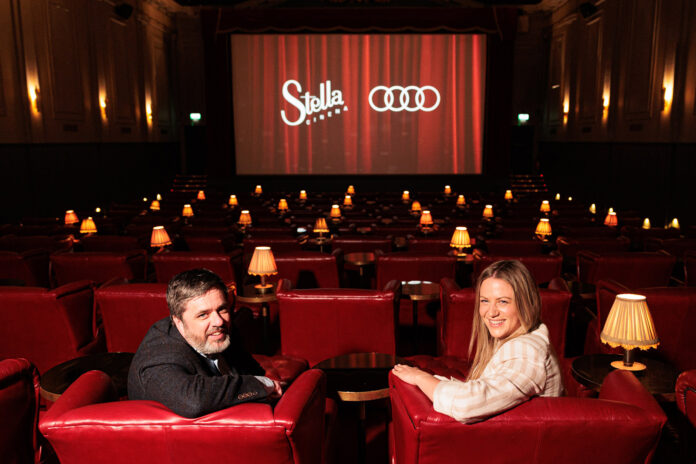 CAPTION: Driving Progress: Pearl & Dean Ireland and Stella Cinem