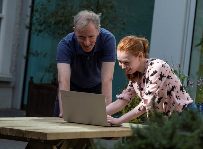 Brian Corbett, principal investigator at IPIC, with student Aisling Murray.