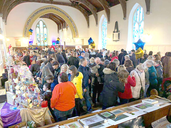 An overview of a bustling Christmas market scene in St George's last year.