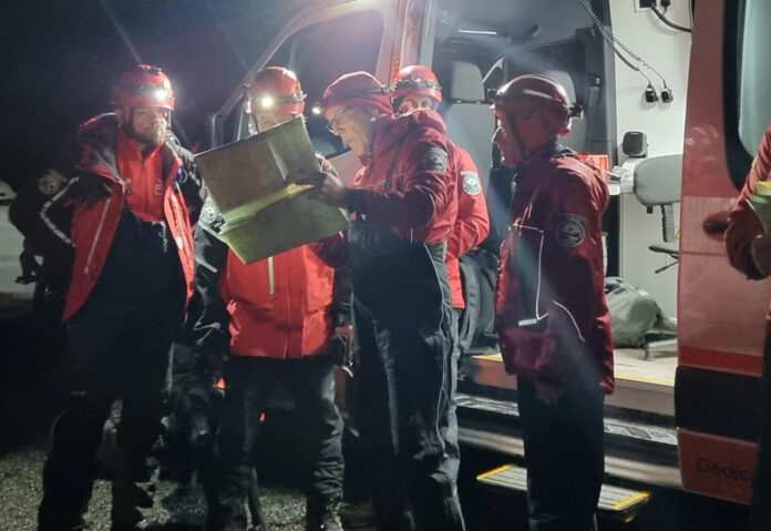 SEMRA set up a command centre on Saturday night in Glengarra Woods carpark.