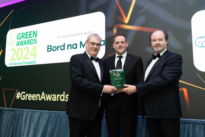 Pictured is (centre) Donal Gibson – Head of International Sale