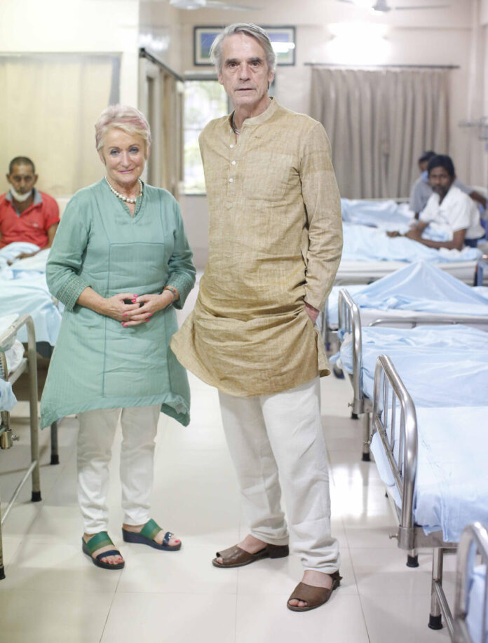 Jeremy Irons with Founding President of The Hope Foundation Maur