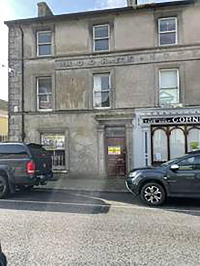 The front of the former Moore's Hotel in Cappoquin.