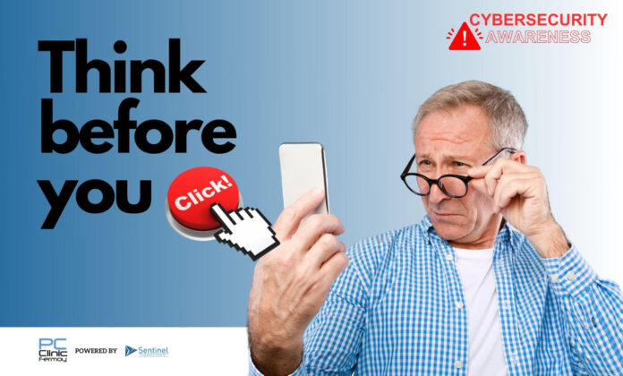 PC Clinic Ad - May - Think Before You click