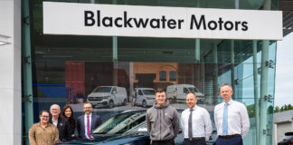 Patrick Horgan collects new 242 VW Tiguan from Blackwater Motors