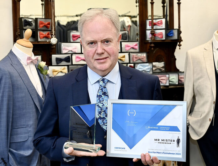 Val O'Gorman of Mr Mister Menswear. (Picture: Tom Ryan Casey)