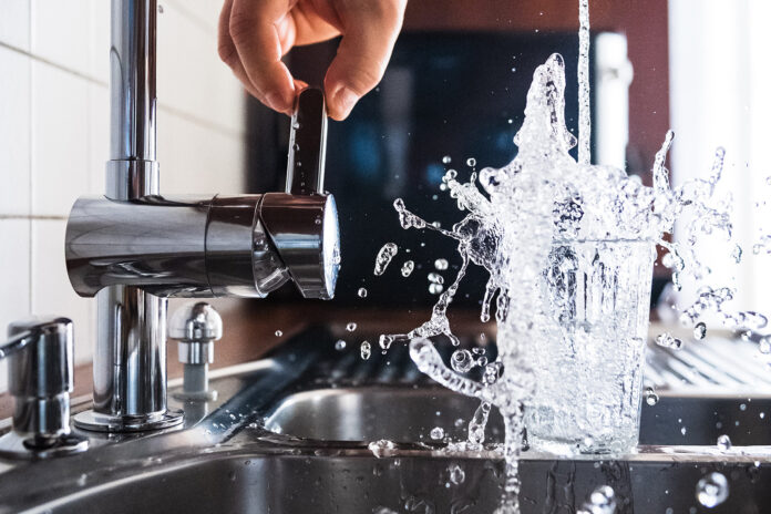 Drinking Water Glass Domestic Water Web Stock Splash
