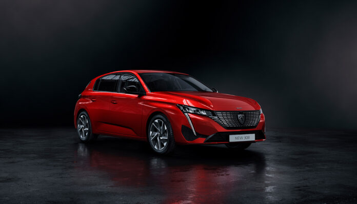Red Peugeot E308