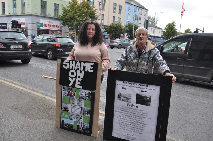 William Hughes and Helen White on the streets of Fermoy earlier this week.