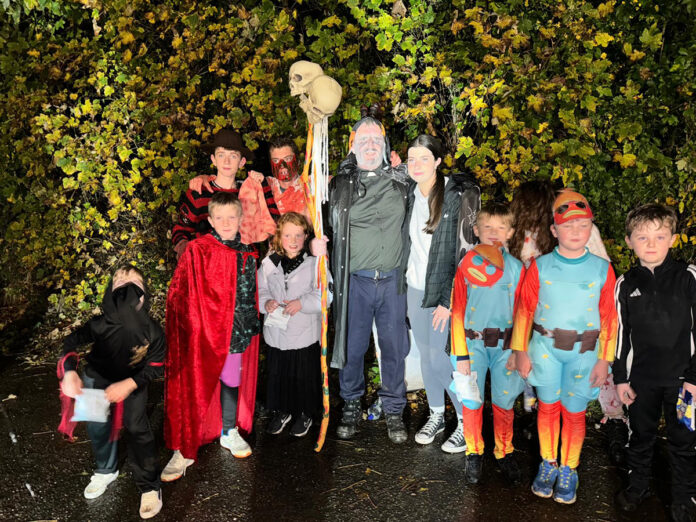 Some of the visitors to Clondulane, pictured at Sunday's event.