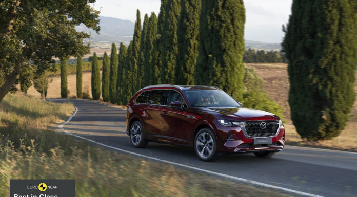 Mazda CX-80 named Best in Class Large SUV by Euro NCAP