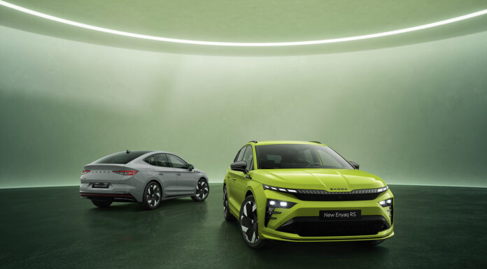 Sporty RS versions complete the new Škoda Enyaq family as range toppers