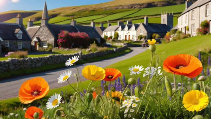 Tidy Towns Stock - AI generated