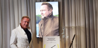 Flatley shares cancer experience at groundbreaking exhibition