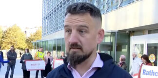 Rathcormac residents protest alongside flood-affected communities at County Hall